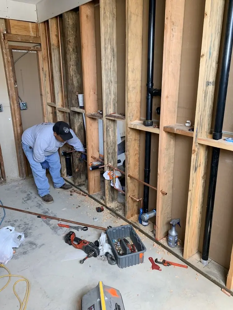 Commercial rough-in plumbing for Water Heater Replacement in Folsom